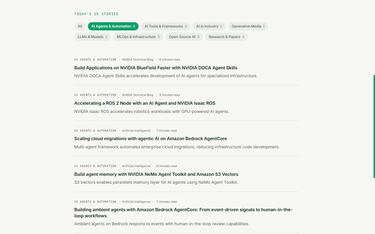 AI News automation screenshot 3