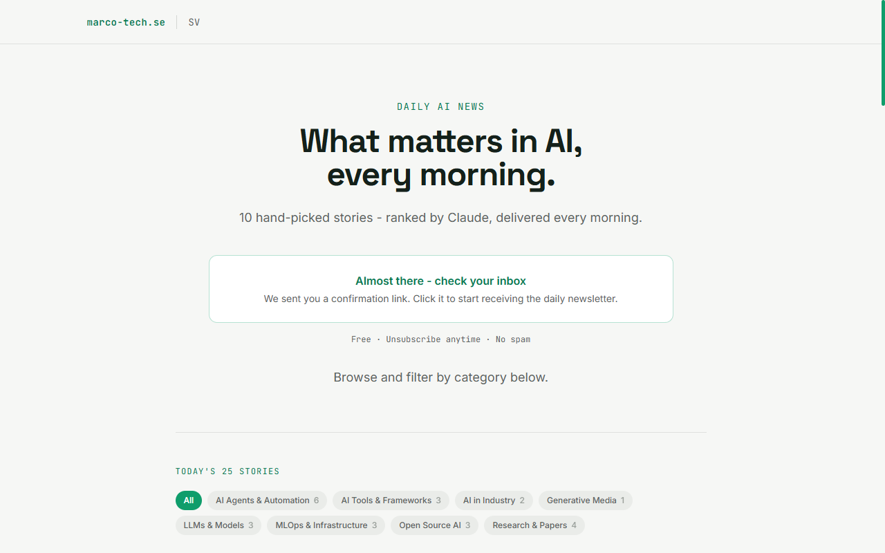AI News automation screenshot 4