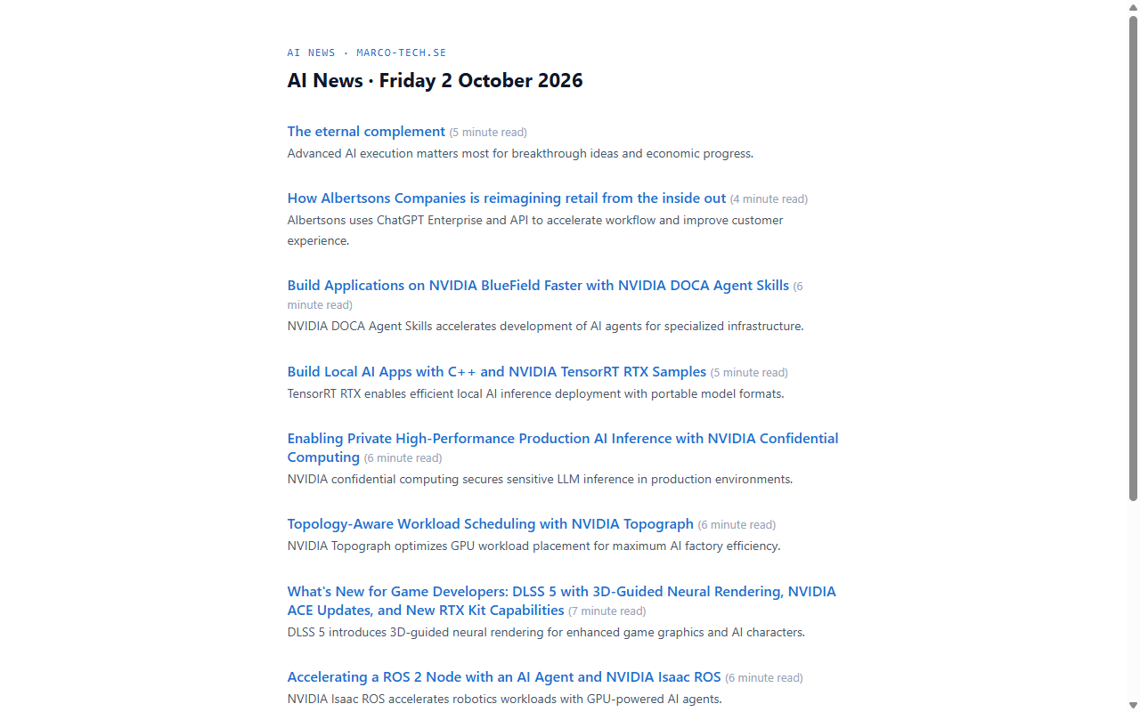 AI News automation screenshot 6